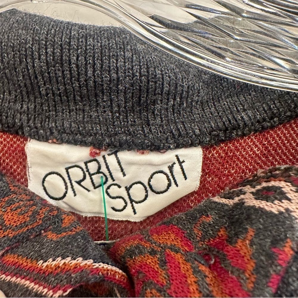 Orbit Sport Vintage Collared Grandpa Sweater size XS/small - Picture 9 of 10